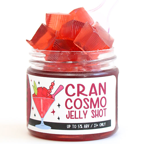 Cran Cosmo Jello Shot - 8 Jars