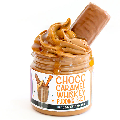 Choco Caramel Whiskey Pudding Shot - 8 Jars
